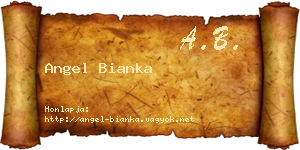 Angel Bianka névjegykártya